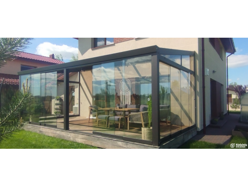  Verandų stiklinimas