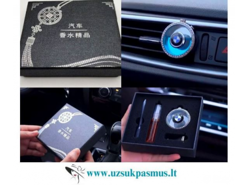  Auto kvapai su auto markės logotipu